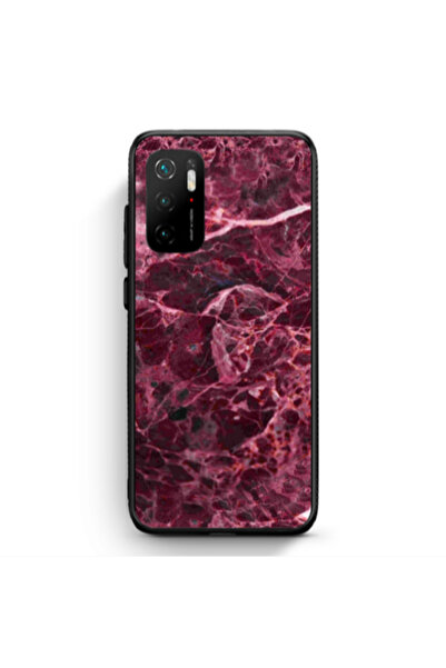 Other Xiaomi Poco M3 Pro Marble Cherry Black Glossy Θήκη