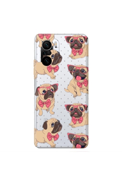 Other Xiaomi Poco F3 Dog Spectacled Transparent Silicone TPU Θήκη
