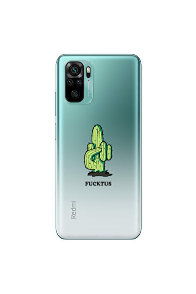 Other Xiaomi Redmi Note 10S Green Cactus Transparent Silicone TPU Θήκη