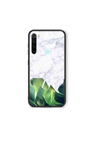 Other Xiaomi Redmi Note 8 Marble Laves Black Glossy Θήκη