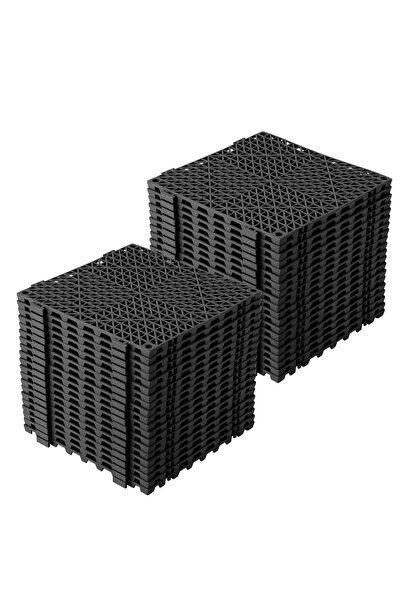 Garvee Pack of 50 interlocking rubber tiles (30 x 30 cm) – non-slip, waterpro...