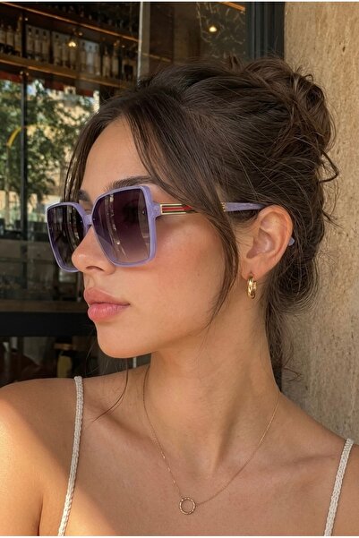 Chunky Frame Mira Prestige Ultra Light Uv400 Filtered Purple Lilac Women's Su...