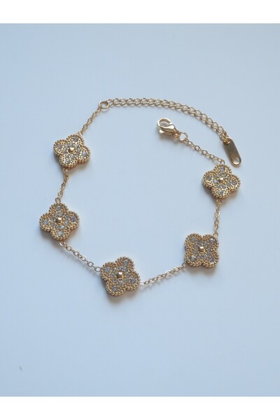 BRONZZARA V.C Yonca Steel Bracelet