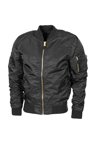 MFH Τζάκετ US Airforce Flight Jacket MA1 Μαύρο XXXL