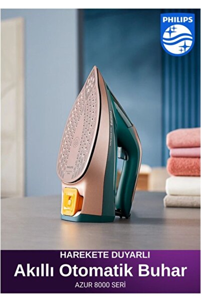 Philips Kumaşa Göre Akıllı Buhar Özellikli Azur 8000 Serisi Buharlı Ütü 3000W...
