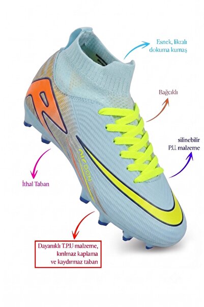 AlbiShoes Boys' Football Field Boots, Quality Imported Sole, Flexible, Foot-F...