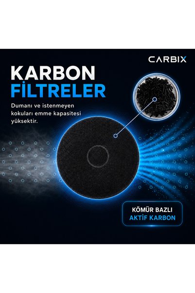 CARBIX ECFB03 9029798809 Uyumlu 2’li Aktif Karbon Davlumbaz Filtresi