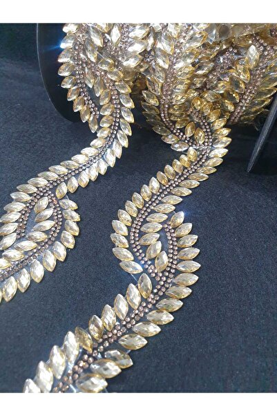 ESRA ŞELEM Honey Color Iron-On Decorative Strip Accessory 1 Meter