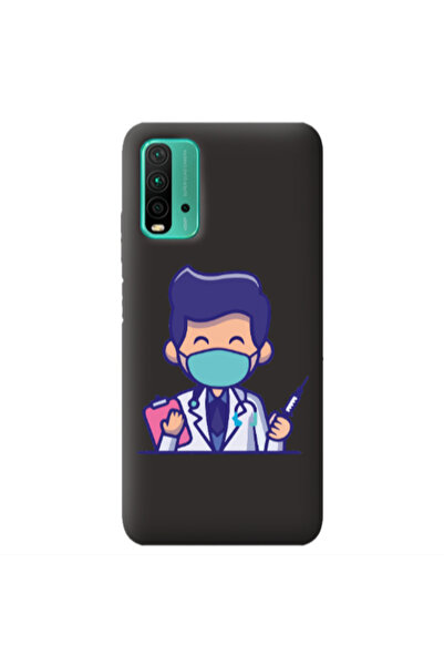 Other Xiaomi Poco M3 Specialist Doctor Black Colored Silicone TPU Θήκη