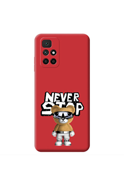 Other Xiaomi Redmi 10 2022 Never stop Red Colored Silicone TPU Θήκη