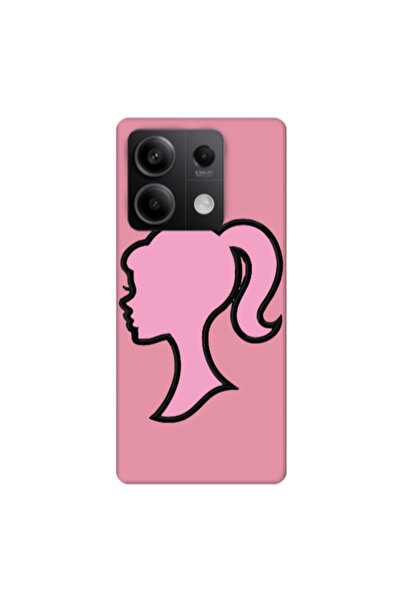 Other Xiaomi Redmi Note 13 5G Line girl Pink Colored Silicone TPU Θήκη