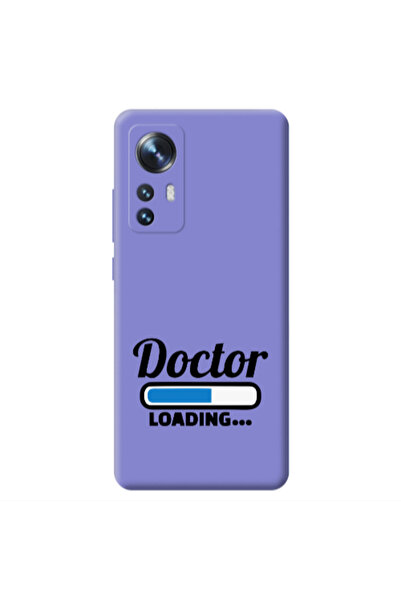 Other Xiaomi Mi 12 Doctor Loading Purple Colored Silicone TPU Θήκη