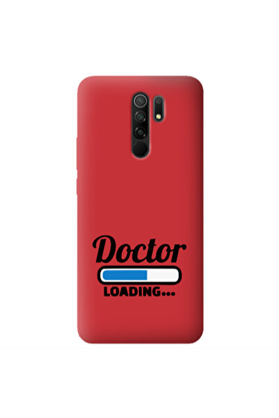 Other Xiaomi Redmi 9 Doctor Loading Red Colored Silicone TPU Θήκη