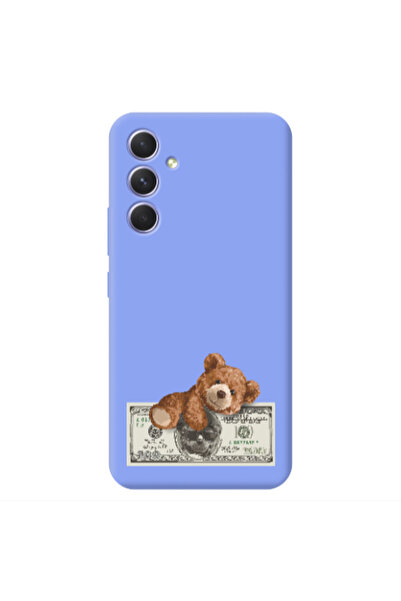 Other Samsung A54 Money Style Light Purple Colored Silicone TPU Θήκη