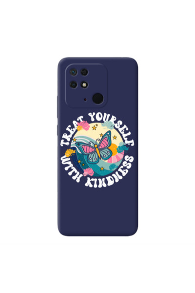 Other Xiaomi Redmi 10C Kindless Yourself Dark blue Colored Silicone TPU Θήκη