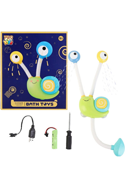 OEM Jucarie de baie Pro Kids, Melc cu dus, verde, 18m+, 25x21x12cm