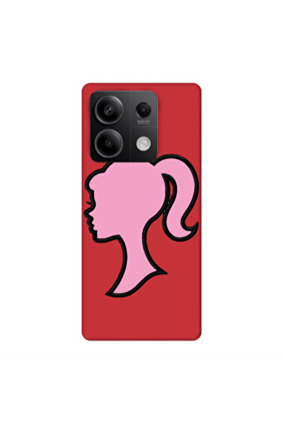 Other Xiaomi Redmi Note 13 5G Line girl Red Colored Silicone TPU Θήκη