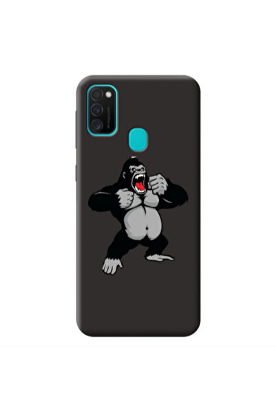 Other Samsung M21 Angry Gorilla2 Black Colored Silicone TPU Θήκη