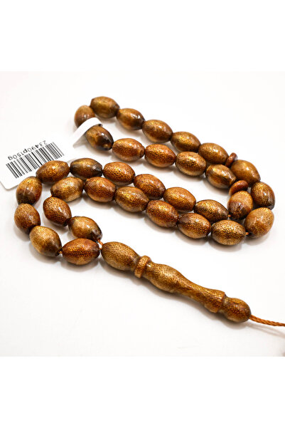 Generic Golden Yusr Rosary 33 Beads 7x10mm Gold Oval Prayer Beads 12.5g Natur...
