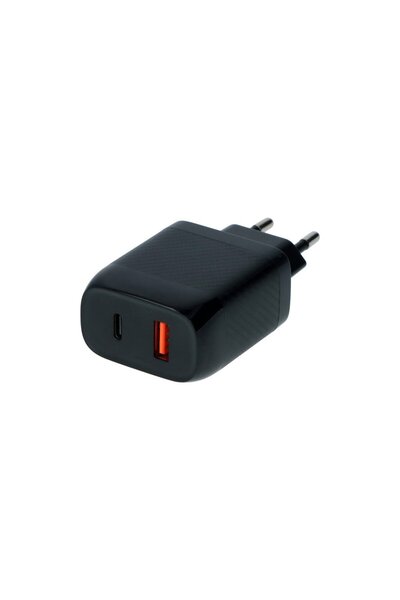 Carpoint Incarcator rapid priza retea 220V, 1x USB-A QC 3.0 18W + 1x USB-C PD...