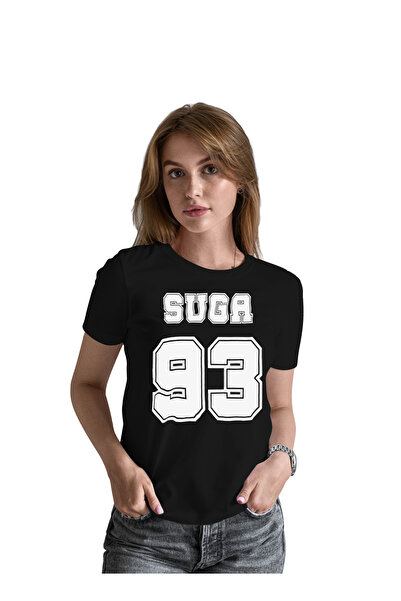 Generic عالم الموضة تيشرت قطن بطباعة عالية الجودة بتصميم BTS SUGA93