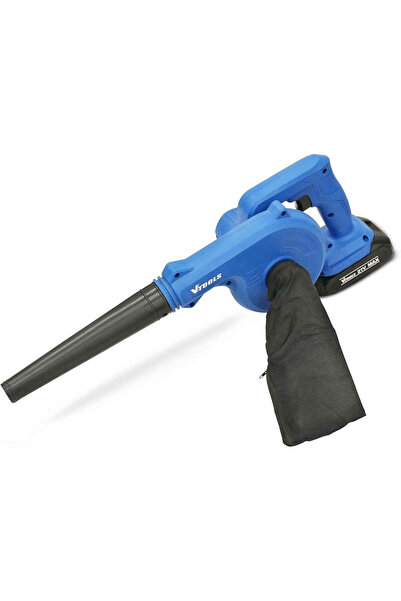 VTOOLS 21 V Cordless Electric Blower with 2×1500 mAh Li-ion Batteries, Lightw...