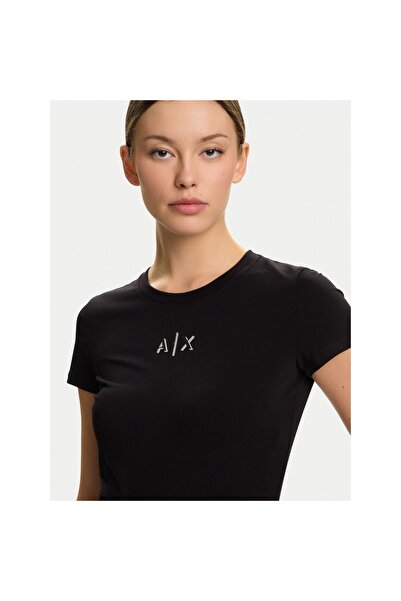 Armani Exchange Tricou de damă XW001382 AF16294 Negru