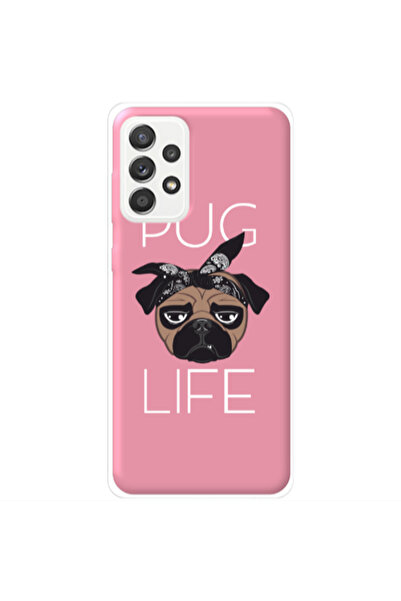 Other Samsung A72 Pug Life Pink Colored Silicone TPU Θήκη