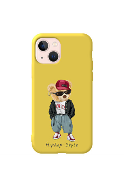 Other Apple iPhone 13 Hip hop style Yellow Colored Silicone TPU Θήκη