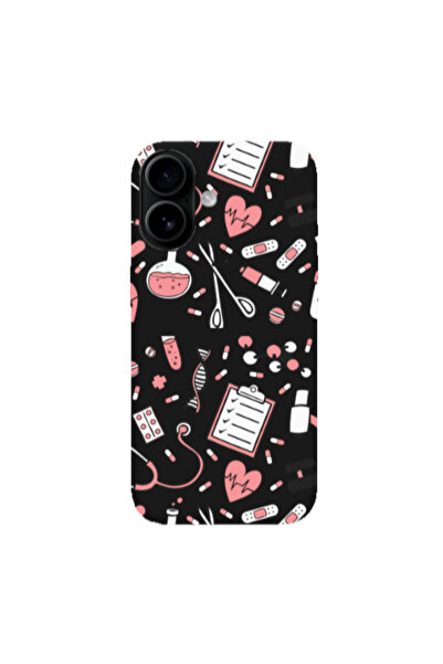 Other Apple Iphone 16 plus Laboratory Black Colored Silicone TPU Θήκη