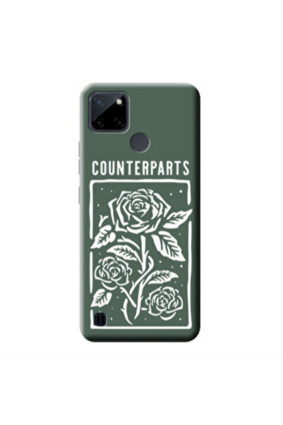 Other Realme C25Y Counterparts Dark Green Colored Silicone TPU Θήκη