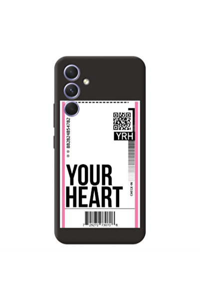 Other Samsung A56 Your Heart YRH Black Colored Silicone TPU Θήκη
