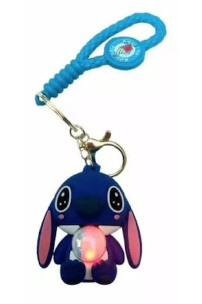 RenKris Breloc figurină luminoasă STITCH, 7cm, ALBASTRU