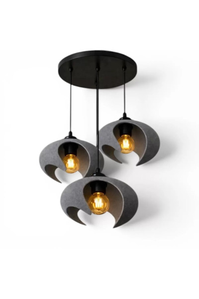 tigea accessories Beton Dokulu İskandinav Premium Salon Oturma Avize – Salon ...