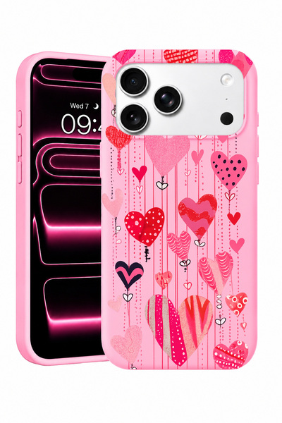 iPhone 17 Pro Uyumlu Mood Art Serisi Desenli Lansman Kılıf Kadife İç Yüzeyli Kamera Çıkıntılı Soft Silikon