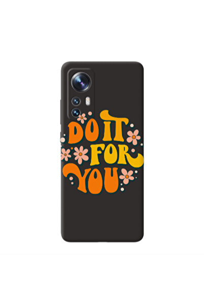 Other Xiaomi Mi 12 Pro Do it For You Black Colored Silicone TPU Θήκη