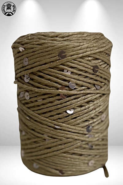 Göçer İplik Since Pullu Rafya 6mm pul Premium 200 Metre İp Raffia İp 200 Gram