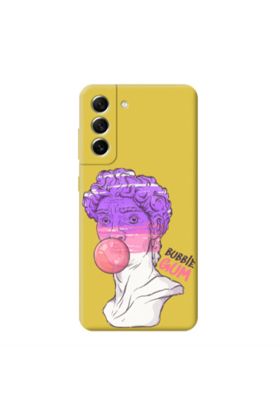 Other Samsung S21 FE Pin Bubble Yellow Colored Silicone TPU Θήκη