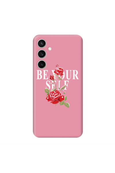 Other Samsung S23FE Be Your Self Pink Colored Silicone TPU Θήκη