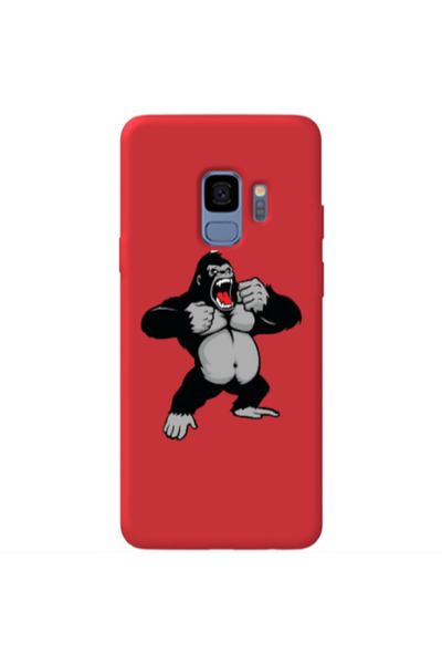 Other Samsung S9 Plus Angry Gorilla2 Red Colored Silicone TPU Θήκη