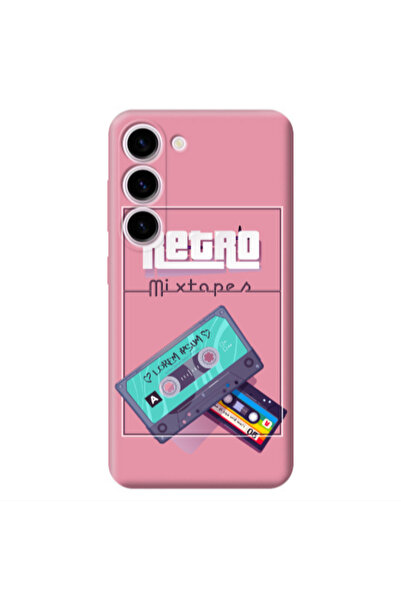 Other Samsung S23 Plus Mixtapes Pink Colored Silicone TPU Θήκη