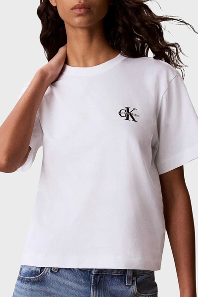 Calvin Klein Pamuklu Logolu Bisiklet Yaka T Shirt LV047G826GYAF T SHİRT LV047...