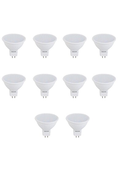 OEM Комплект от 10 LED прожектора за горно и долно осветление, 6W, 12V, топла...