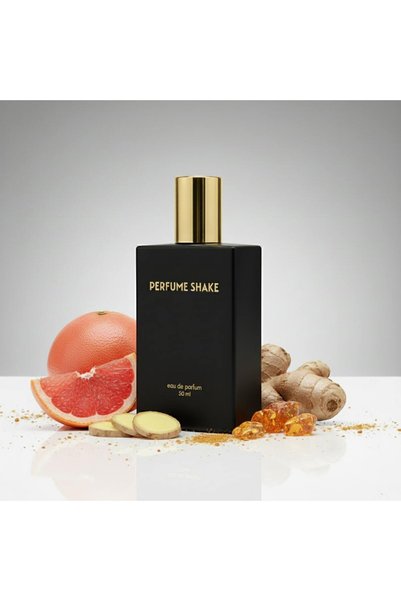 PERFUME SHAKE Men's Amber Tobacco Eau de Parfum 50ml, Grapefruit Cedar Amber, Long Lasting Warm Spiced Fragrance for Men