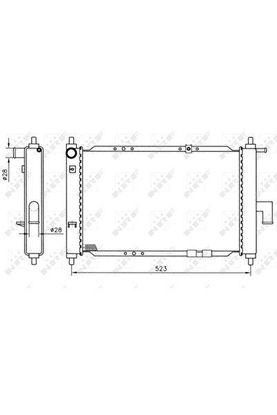 NRF Radiator Racire Motor DAEWOO MATIZ