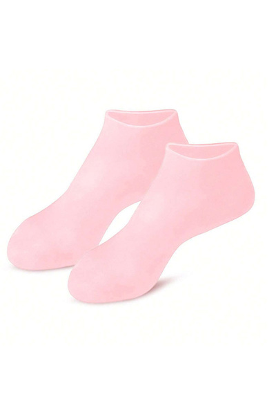 Choice pink Aloe Infused Silicone Moisturizing Socks Pedicure Foot Socks for ...