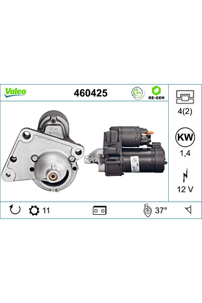 VALEO Electromotor (12V 1.4kW Recondiționat Profesional) Ds Ds 3 Ds 4 Citroen...