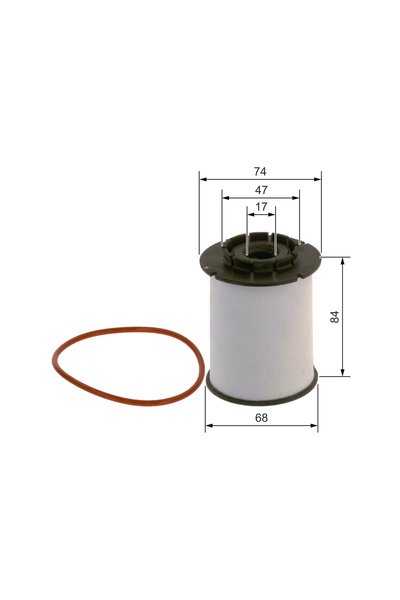 Bosch Filtru Combustibil Chevrolet Aveo Trax Opel Mokka / Mokka X 1.3d/1.6d/1...