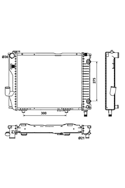 NRF Radiator Racire Motor MERCEDES-BENZ 124/124 T-Model/E-CLASS/E-CLASS T-Model