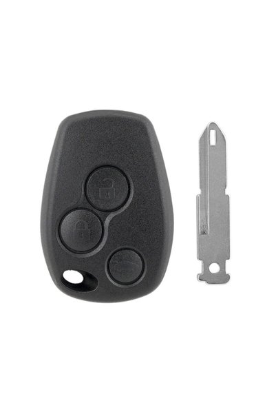 OEM Carcasa Telecomanda Auto cu 3 butoane si lamela inclusa, compatibila Renault Trafic, Clio,